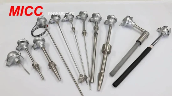 Micc Sizes Available Assembly Thermocouple with Flange Ungrounded / Grounded Thermocouples